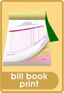 BILL BOOK PRINT